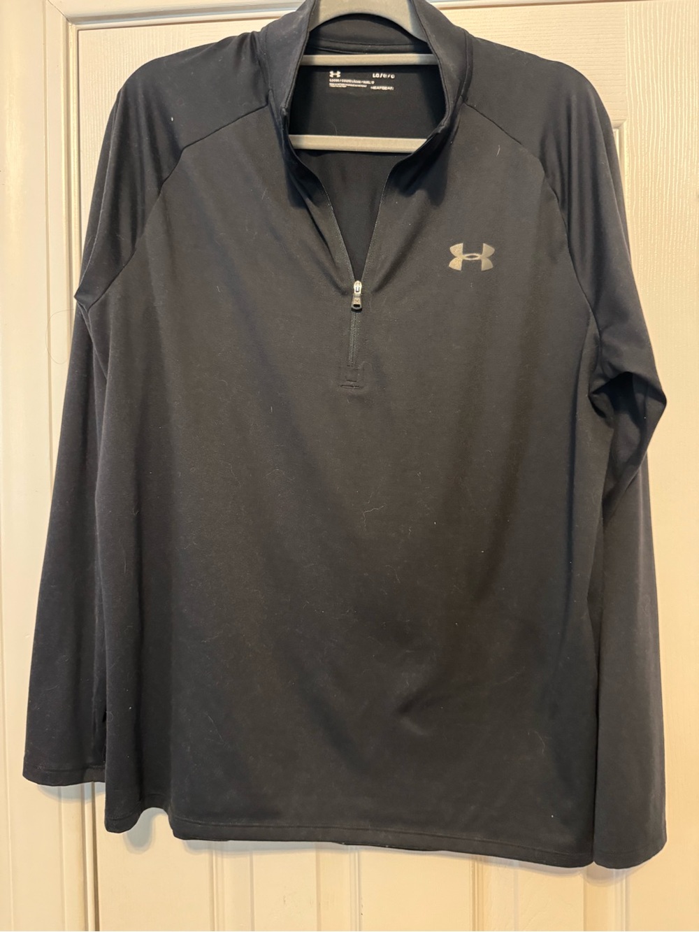Under ARMOUR Black Men's Quarter-Zip Performance Top Large